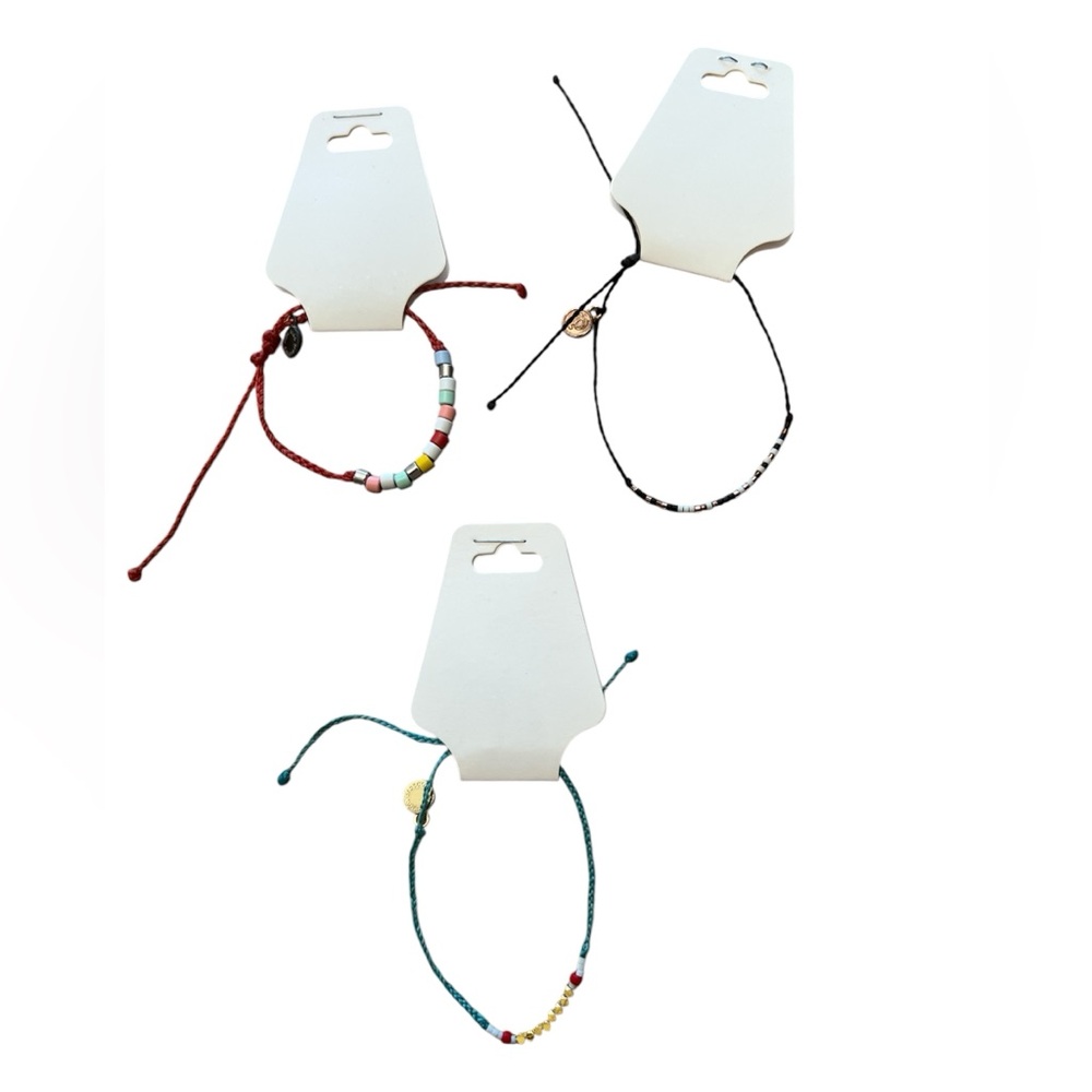 Pura Vida Colorful Beaded String Bracelets‎ on adjustable cord